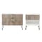 Manhattan Comfort 2-Piece DUMBO Standard 3-Drawer Dresser and DUMBO 1.0 Nightstand in White and Grey 2-DB01-WG - alternate 7